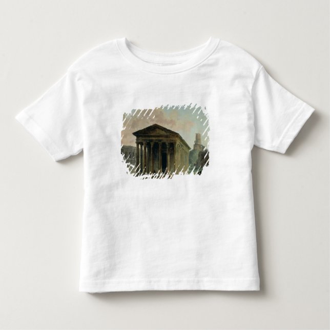 Camiseta Infantil O Maison Carree com o anfiteatro (Frente)