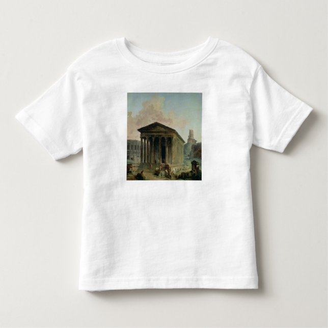 Camiseta Infantil O Maison Carree com o anfiteatro (Frente)