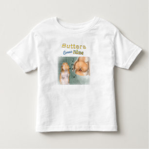 Camiseta Infantil O Mama Singing Criança T das manteigas vem em casa