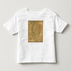 Camiseta Infantil O mapa de Bancroft dos estados pacíficos