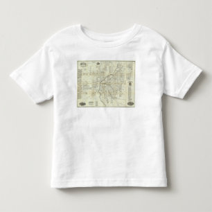 Camiseta Infantil O mapa de Thayer de Denver Colorado