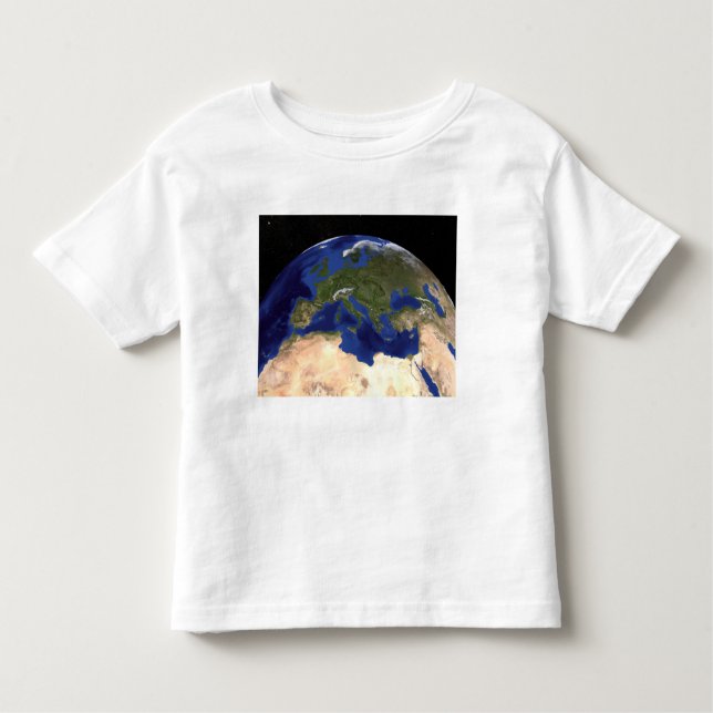 Camiseta Infantil O mármore azul da próxima geração da Terra 7 (Frente)