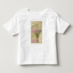 Camiseta Infantil O meio indica o mapa de Olney