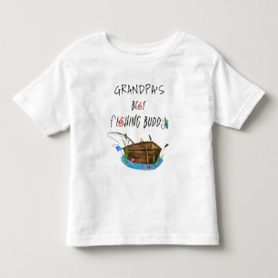 Camiseta Infantil O melhor amigo pescador do avô