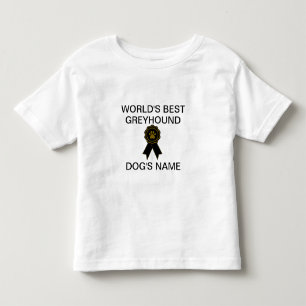 Camiseta Infantil O melhor Design de galgos do mundo personalizável