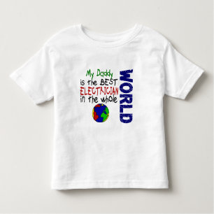 Camiseta Infantil O melhor eletricista no mundo 2 (pai)