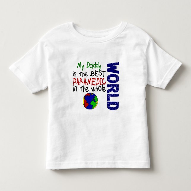 Camiseta Infantil O melhor paramédico no mundo 2 (pai) (Frente)
