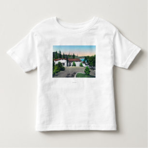 Camiseta Infantil O mergulho mineral quente interno, banho