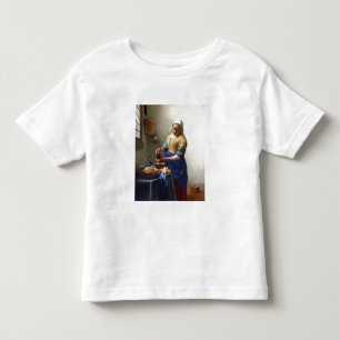 Camiseta Infantil O Milkmaid, c.1658-60 (óleo em canvas)