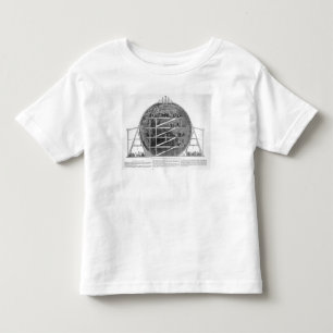 Camiseta Infantil O modelo da terra, 1851 de Wyld