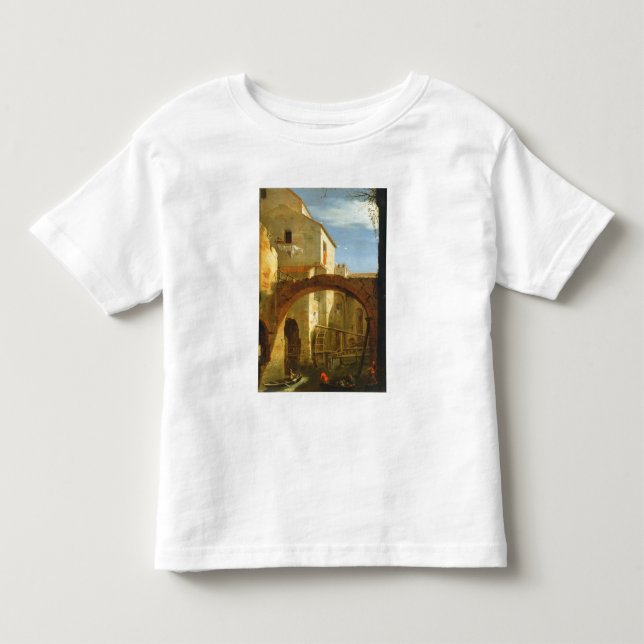 Camiseta Infantil O moinho (óleo em canvas) (Frente)