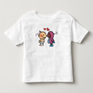 Camiseta Infantil O nariz Eskimo amigável beija miúdos
