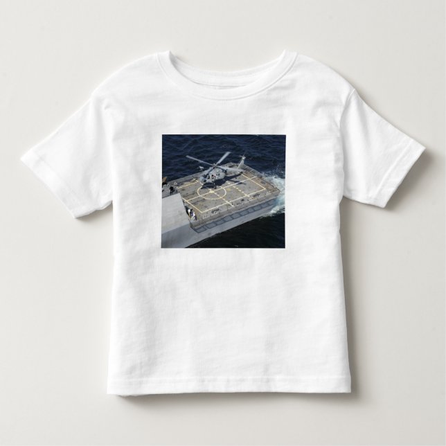 Camiseta Infantil O navio de combate litoral USS Freedom (Frente)