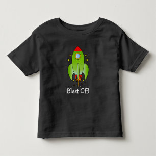 Camiseta Infantil O navio de Rocket sopra fora