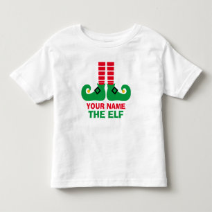 Camiseta Infantil O nome do duende do Natal personaliza