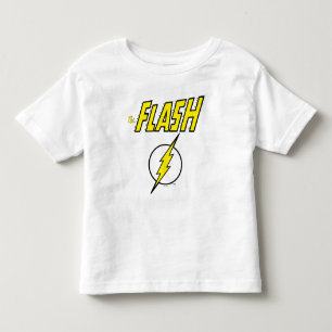 Camiseta Infantil O Nome do Flash & Logotipo do Raio
