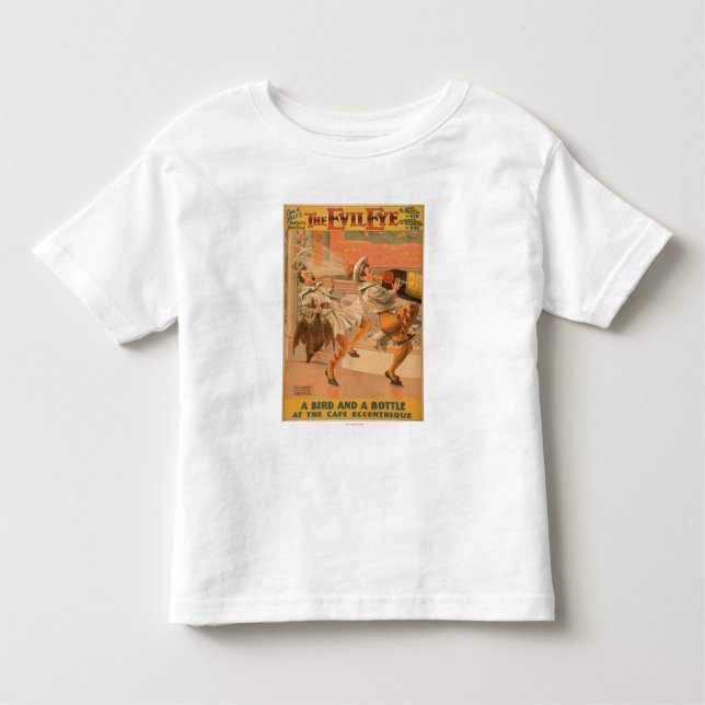Camiseta Infantil O olho mau "um teatro do pássaro & de uma garrafa" (Frente)