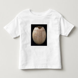 Camiseta Infantil O ovo da avestruz cortou sob a forma de um vaso de
