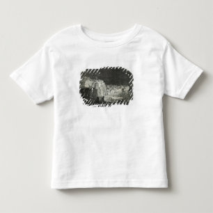 Camiseta Infantil O panorama novo de Burford de Nápoles pelo luar
