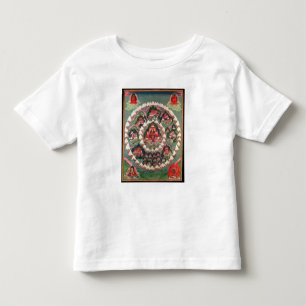 Camiseta Infantil O paraíso de Shambhala, bandeira tibetana