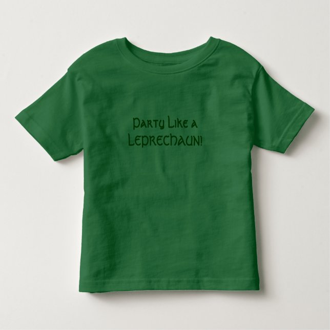 Camiseta Infantil O partido gosta de um LEPRECHAUN! (Frente)