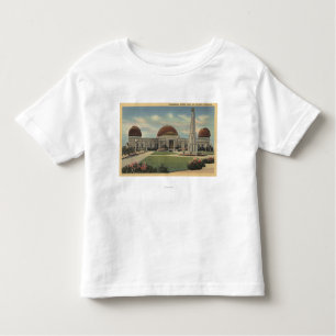 Camiseta Infantil O planetário em Griffith Park