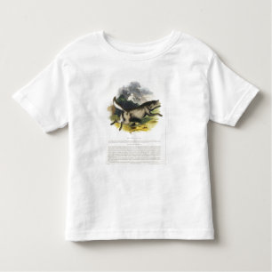 Camiseta Infantil O plutônio educacional da ilustração do lobo