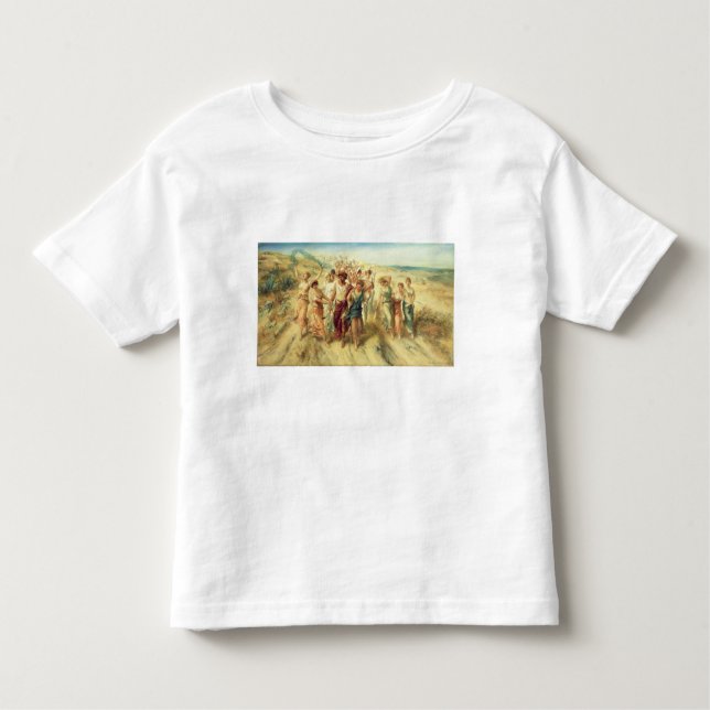 Camiseta Infantil O poeta Anacreon (570-485 BC) com seus musas, 189 (Frente)