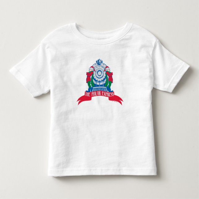 Camiseta Infantil O Polar Express | Elves Em Pé De Comboio (Frente)