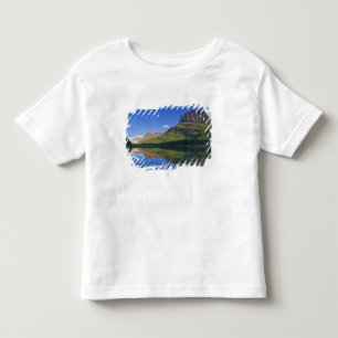 Camiseta Infantil O ponto Grinnel e o Monte Allen refletem-se em