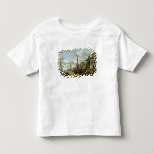 Camiseta Infantil O porto do Rodes (Frente)