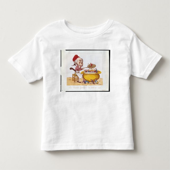 Camiseta Infantil O pote Purifying do Jacobins, 1793 (Frente)