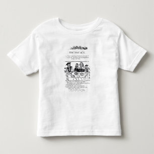 Camiseta Infantil O primeiro ato, um jogo satirical contra