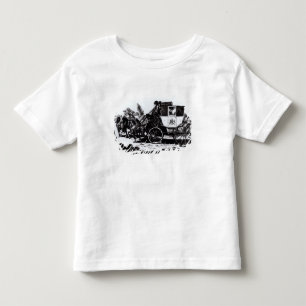 Camiseta Infantil O primeiro treinador de correio, 1784