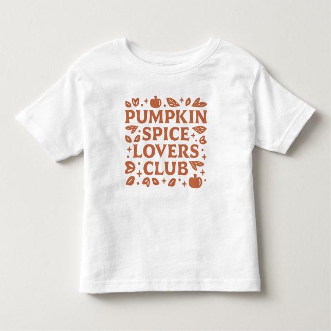 Camiseta Infantil O Pumpkin Spice Lovers Club (Frente)
