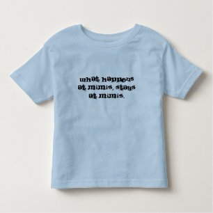 Camiseta Infantil O que acontece em Mimi, permanece em Mimi's.