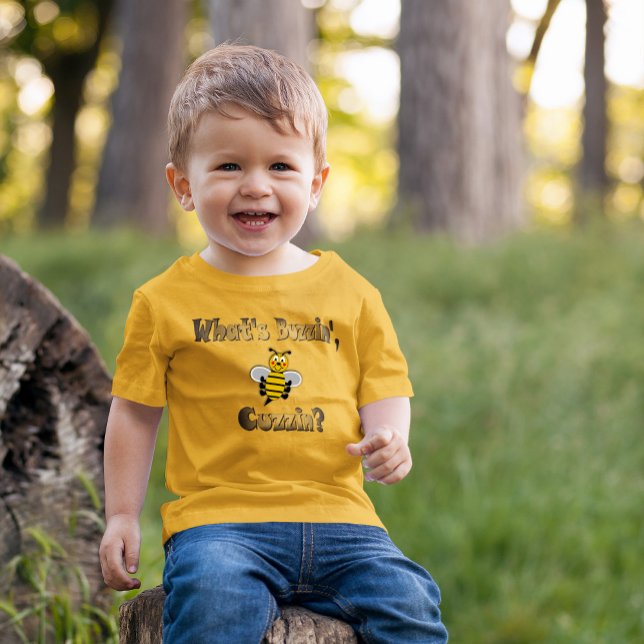 Camiseta Infantil O que é Buzzin, Cuzzin? (Criador carregado)