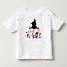Camiseta Infantil O que há, bruxa, gato, morcegos, Dia das Bruxas