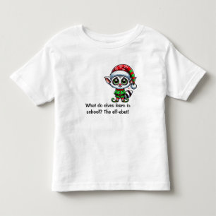 Camiseta Infantil O que os elfos aprendem na escola?