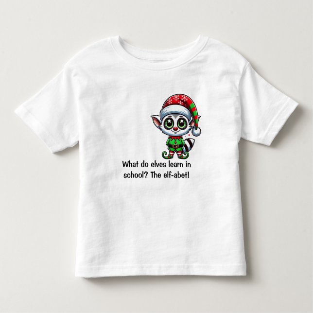 Camiseta Infantil O que os elfos aprendem na escola? (Frente)