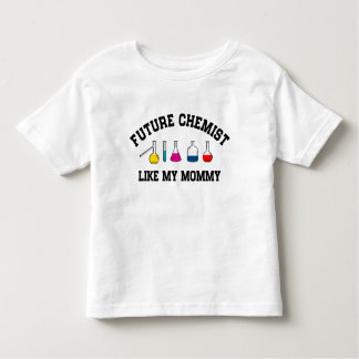 Camiseta Infantil O químico futuro gosta de minhas mamães