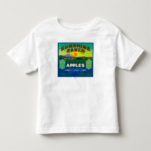 Camiseta Infantil O rancho Apple da luz do sol etiqueta - Wapato, WA