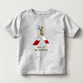 Camiseta Infantil O rei campeão da agilidade dos cães da montanha te