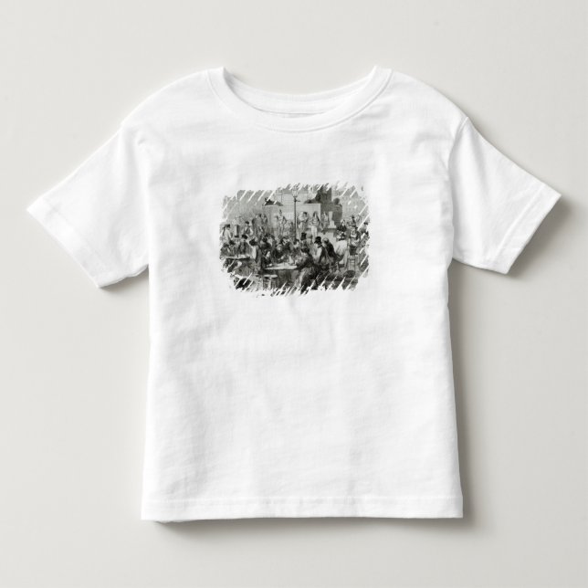 Camiseta Infantil O restaurante dos pés molhados (Frente)
