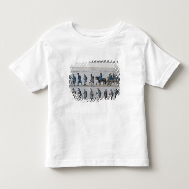 Camiseta Infantil O retorno do exército francês derrotado de (Frente)