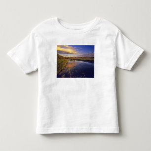 Camiseta Infantil O rio Big Hole ao último luz perto de Jackson