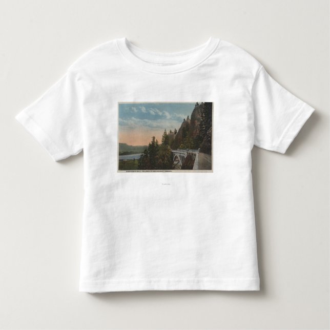 Camiseta Infantil O Rio Columbia, Oregon (Frente)