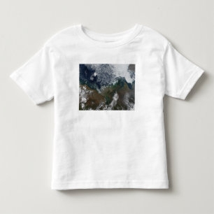 Camiseta Infantil O Rio Mackenzie esvazia na baía de Mackenzie