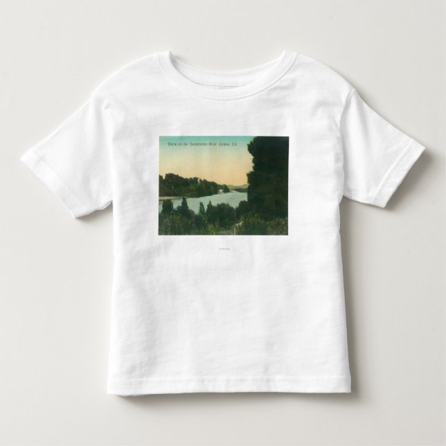 Camiseta Infantil O Rio Sacramento SceneColusa, CA (Frente)