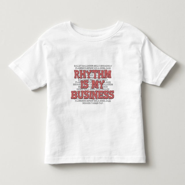 Camiseta Infantil O ritmo é meu negócio (Frente)
